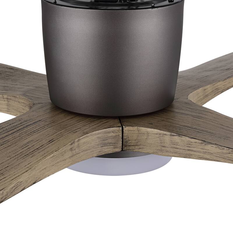 MLiAN 48" DC Flush Mount Ceiling Fan with Light Kit and Remote Control