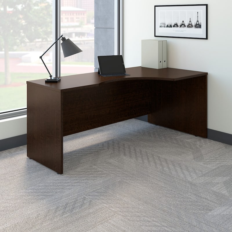 Series C 72W Right Handed Corner Desk by Bush Business Furniture - Mocha Cherry