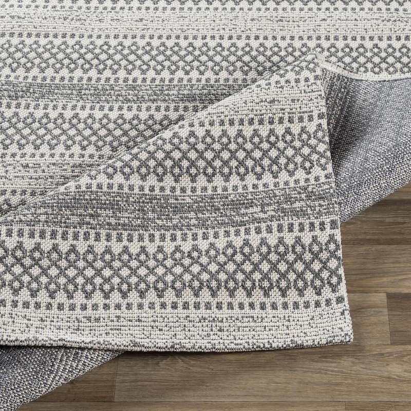 Livabliss La Casa Moroccan Stripe Cotton Area Rug