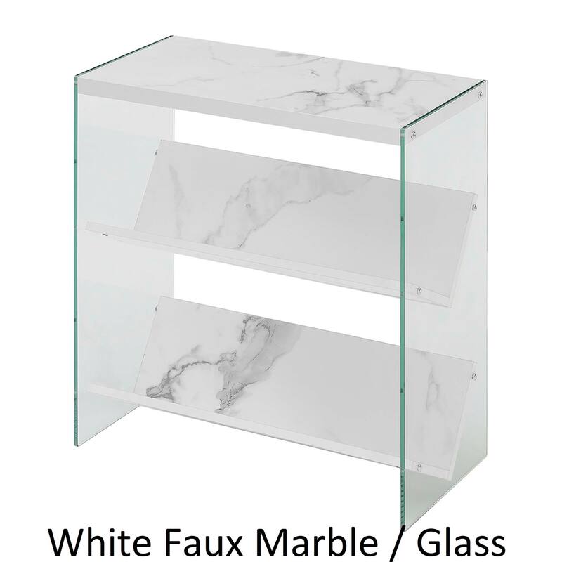 Convenience Concepts SoHo Glass Bookcase