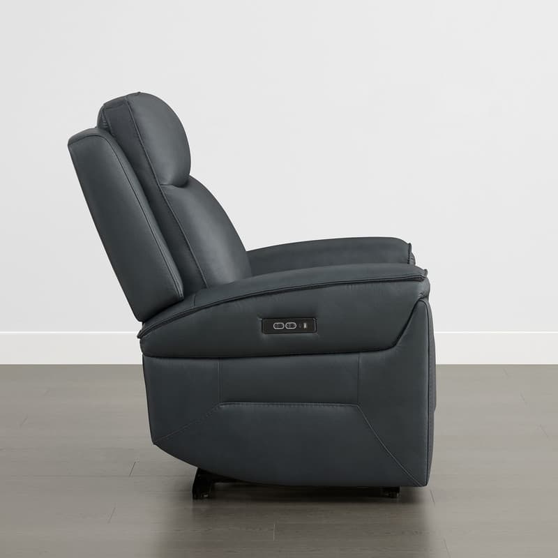 Spruce & Spring Dual Motors Genuine Leather Zero Gravity Recliner with Power Headrest