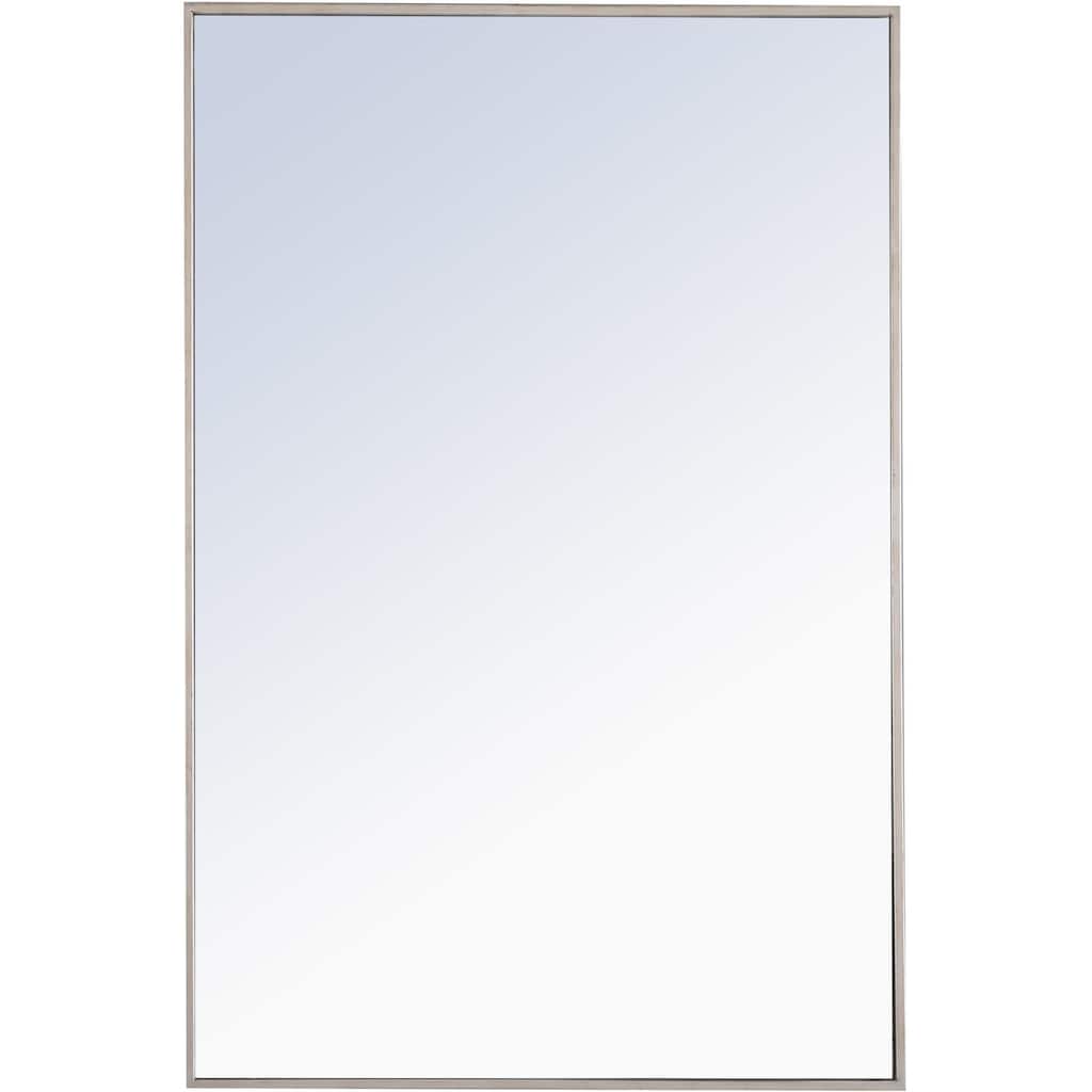Elegant Lighting Eternity 28" x 42" Rectangular Beveled Metal Framed