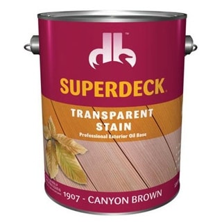 Superdeck DP-1907-4 Exterior Transparent Voc Wood Stain, 1 Gallon - Bed ...