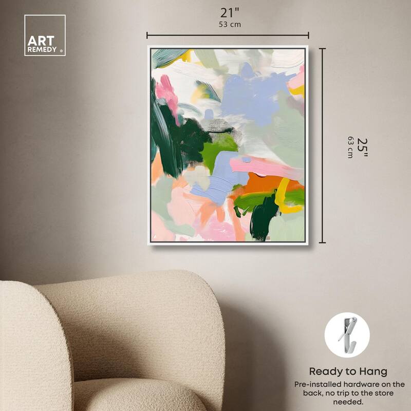 Color Palette Poetry Canvas by Art Remedy