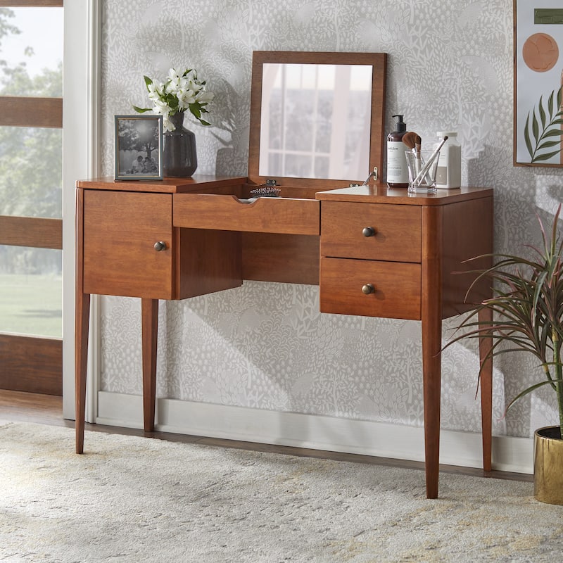 Lifestorey Parc Vanity Desk - Oak