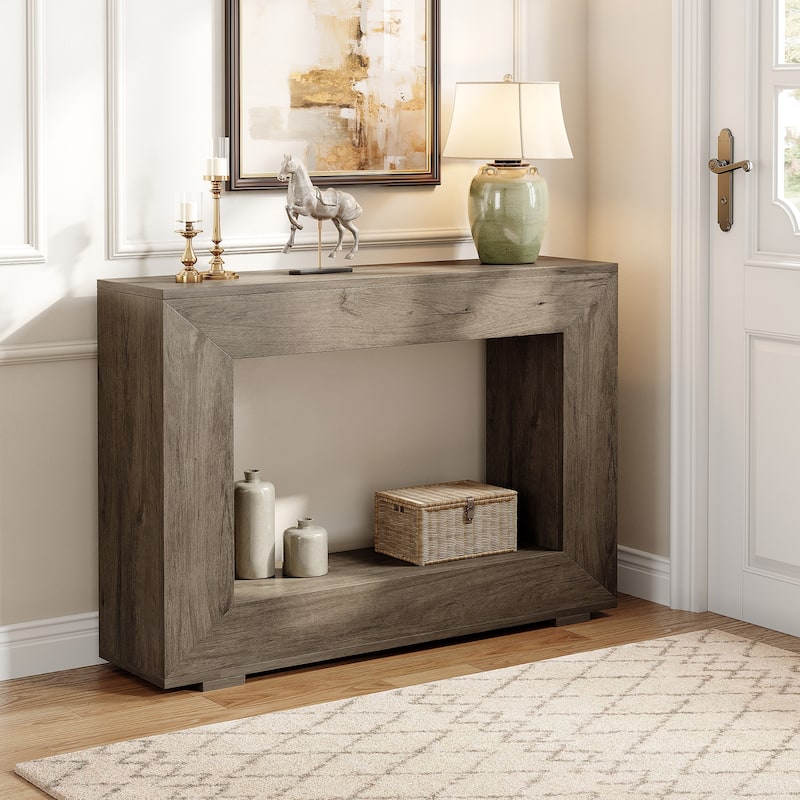 47.24 Inches Rustic Console Table with Storage