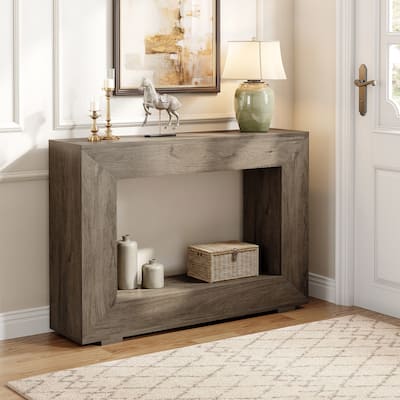 47.24 Inches Rustic Console Table with Storage
