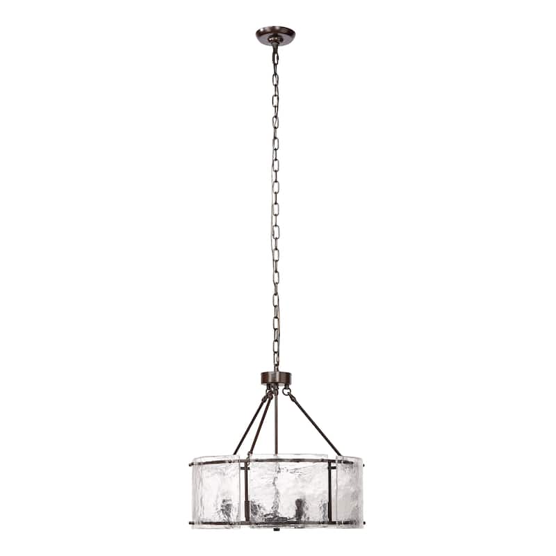 Jamie Young Glenn Large Round Metal 6-Light Chandelier