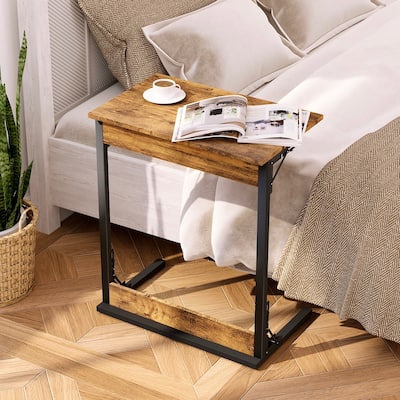 SUNBURY Portable C Shaped Sofa Side Table