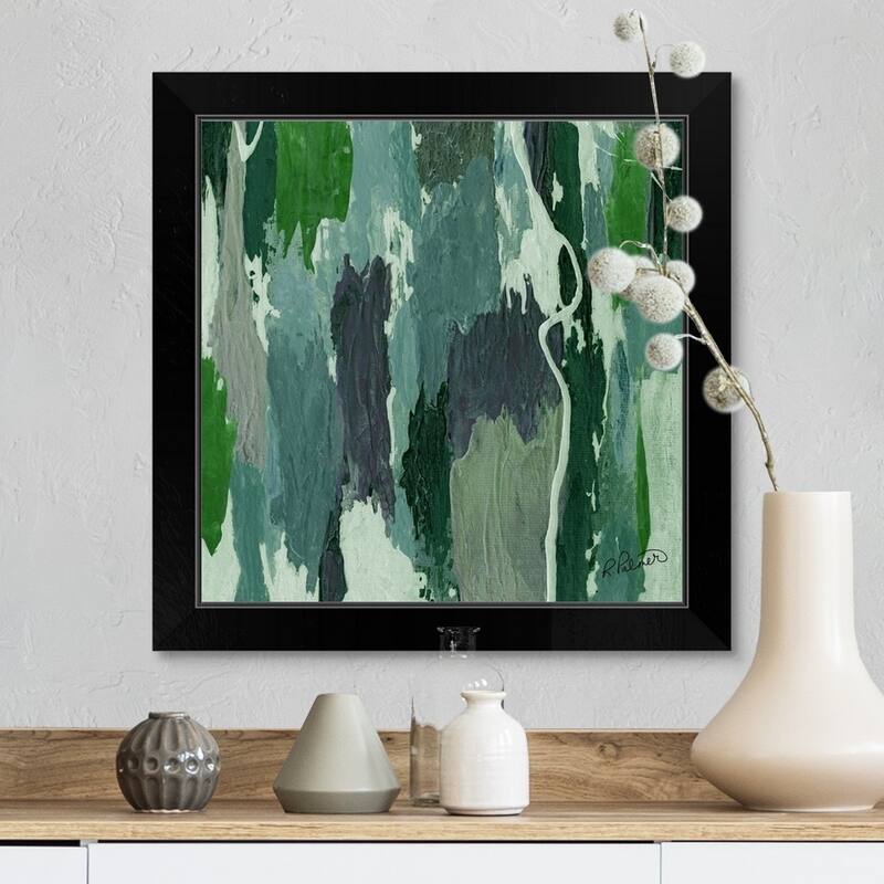 "Insanity II" Black Framed Print - Wood - Square - All Seasons - Rectangle - Black - 1 Piece - 16 x 16 - Includes Hardware