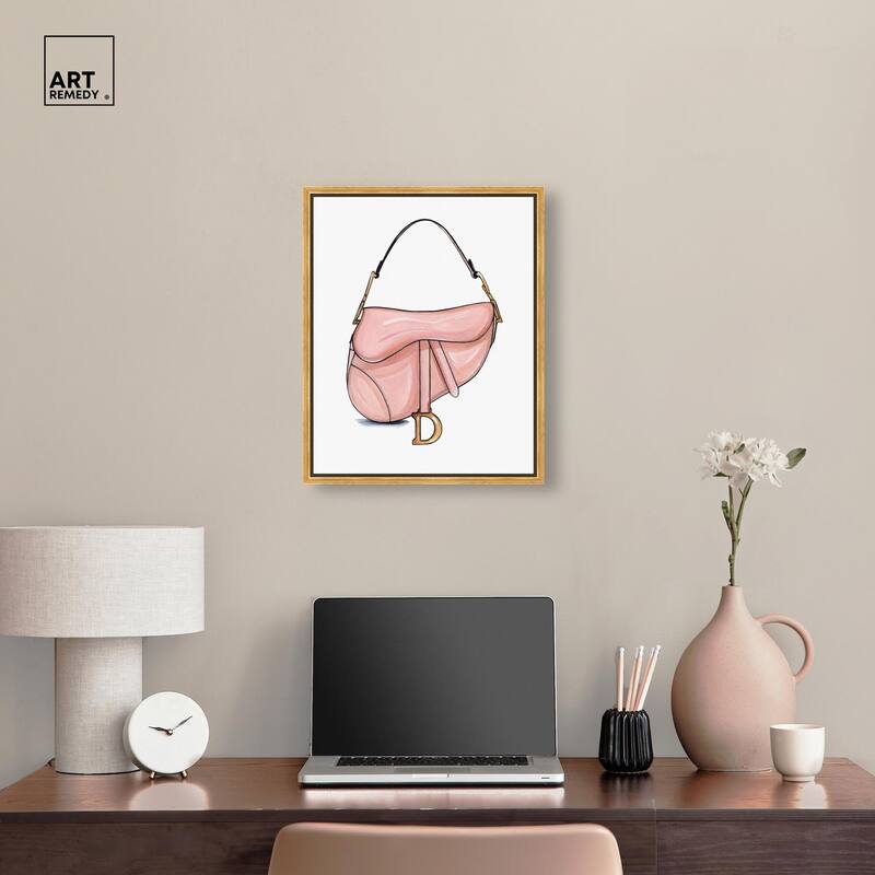 Doll Memories - Blush Pink Bag Canvas by Art Remedy