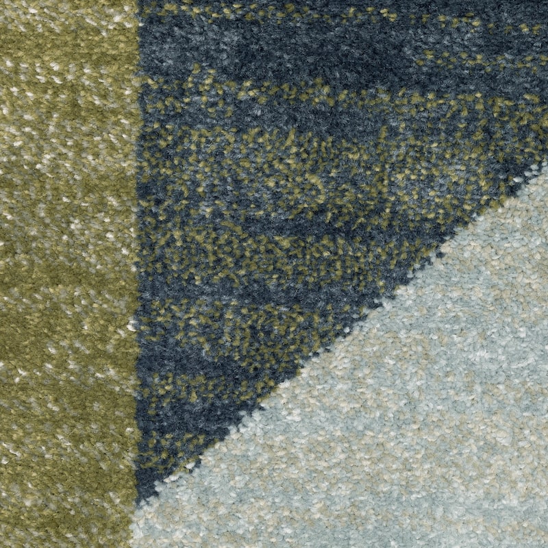 Style Haven Bassel Contemporary Geometric Grey/ Multi Indoor Area Rug
