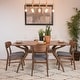 preview thumbnail 5 of 77, Fausett Mid-Century Modern 5 Piece Dining Set by Christopher Knight Home Dark Grey