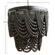preview thumbnail 36 of 45, 2-Tier Draped Wood Bead Chandelier