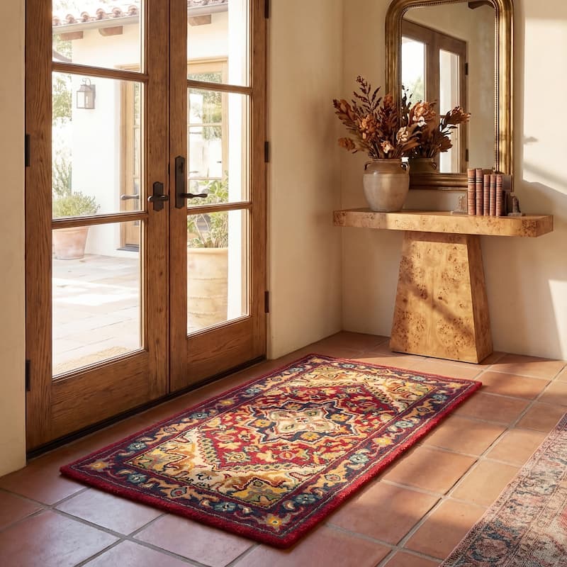 SAFAVIEH Handmade Heritage Carrol Traditional Oriental Wool Rug