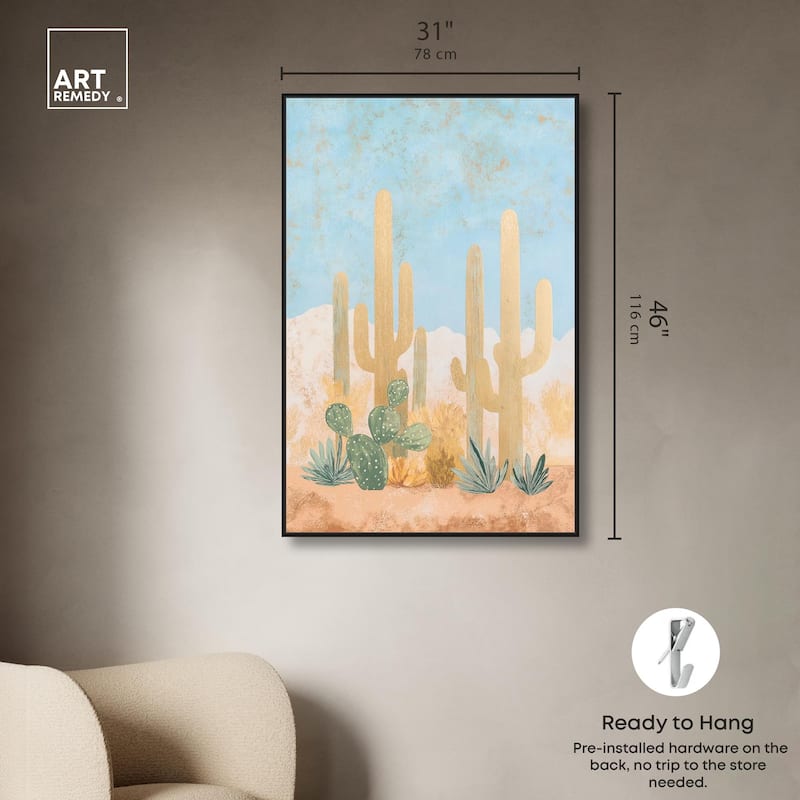 Cactus Canvas by Art Remedy