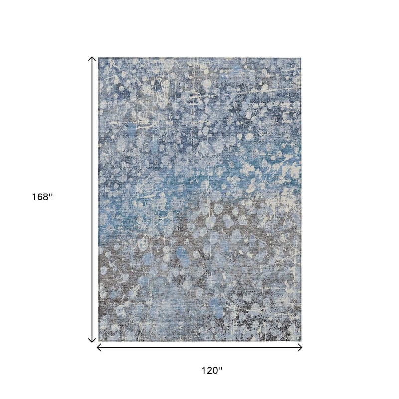 HomeRoots Abstract Transitional Rectangle Outdoor Rug
