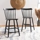 preview thumbnail 4 of 48, SAFAVIEH Galena 24-inch Spindle Farmhouse Counter Stool (Set of 2) - 20"W x 20"D x 38"H Grey