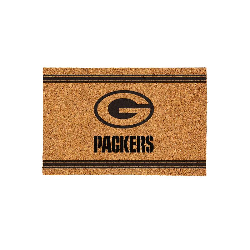 Green Bay Packers Monochrome Indoor/Outdoor Coir Door Mat