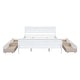 preview thumbnail 70 of 158, (Twin/Full/Queen)Curved Legs Design Platform Bed Frame with 4 Drawers