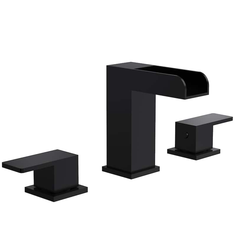 Widespread Bathroom Faucet Hot/Cold Water Deck Mounted Roman Tub