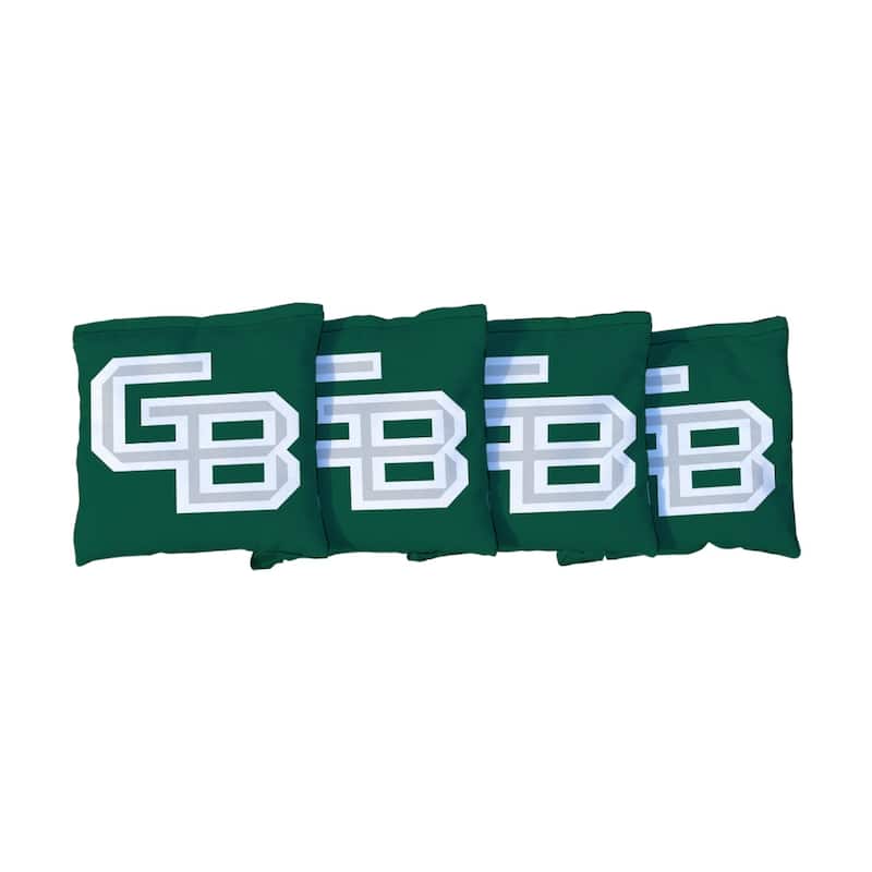 University Of Wisconsin Green Bay Phoenix Green Cornhole Bags - All-Weather Resin Filled