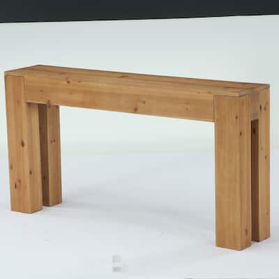 Solid Wood Console Table for Entryway, 70.87-Inch Extra Long Sofa Table Behind the Couch - 13.78" D x 70.87" W x 33.46" H