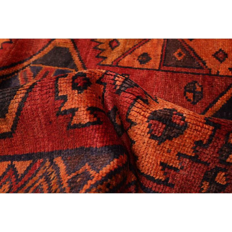 ECARPETGALLERY Hand-knotted Melis Vintage Red Wool Rug - 5'10 x 7'3