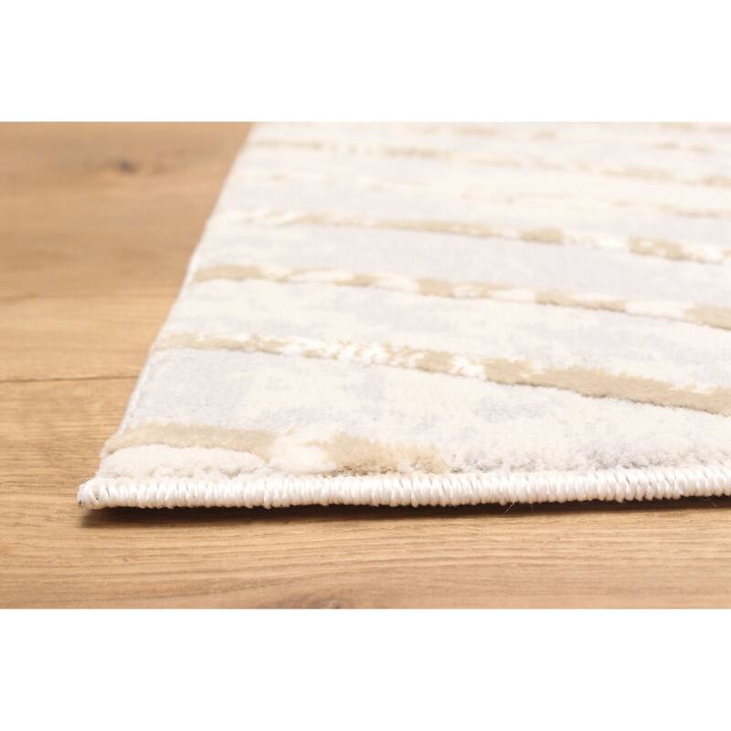 ECARPETGALLERY Machine Made Sienna Grey Area Rug