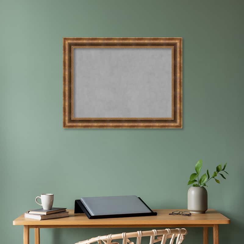 Amanti Art Manhattan Bronze Framed Magnetic Board
