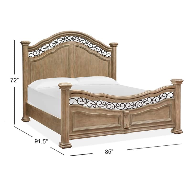 Magnussen Home Marisol Fawn Panel Bed