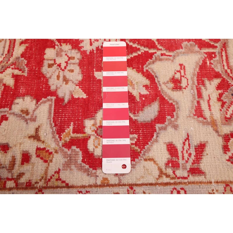 ECARPETGALLERY Hand-knotted Antalya Vintage Red Wool Rug - 9'3 x 12'3