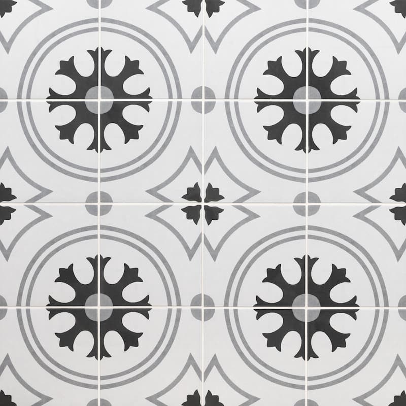 Ackland AKNPTAMA8X8M-CA Amara - 8" x 8" Porcelain Encaustic Floor and - Timari