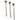 Hand-carved Olive Wood Long Handled Appetizer Spoons, Set of 3 (Kenya)