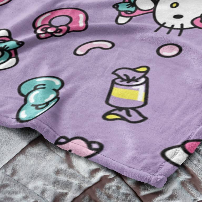 Sanrio Hello Kitty Micro Raschel Throw Blanket