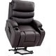 preview thumbnail 16 of 52, EROMMY Oversized Power Lift Recliner with Massage & Heat – PU Leather Chair with Pockets, Cup Holders & USB Port