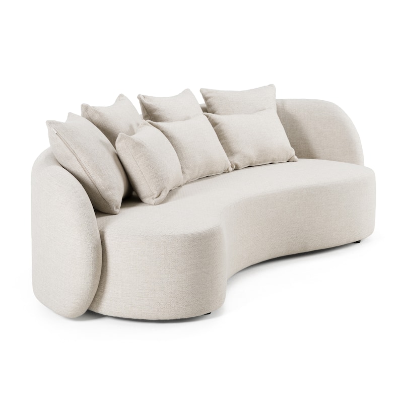 Renava Tabarca Outdoor Beige Fabric 4 Seat Sofa