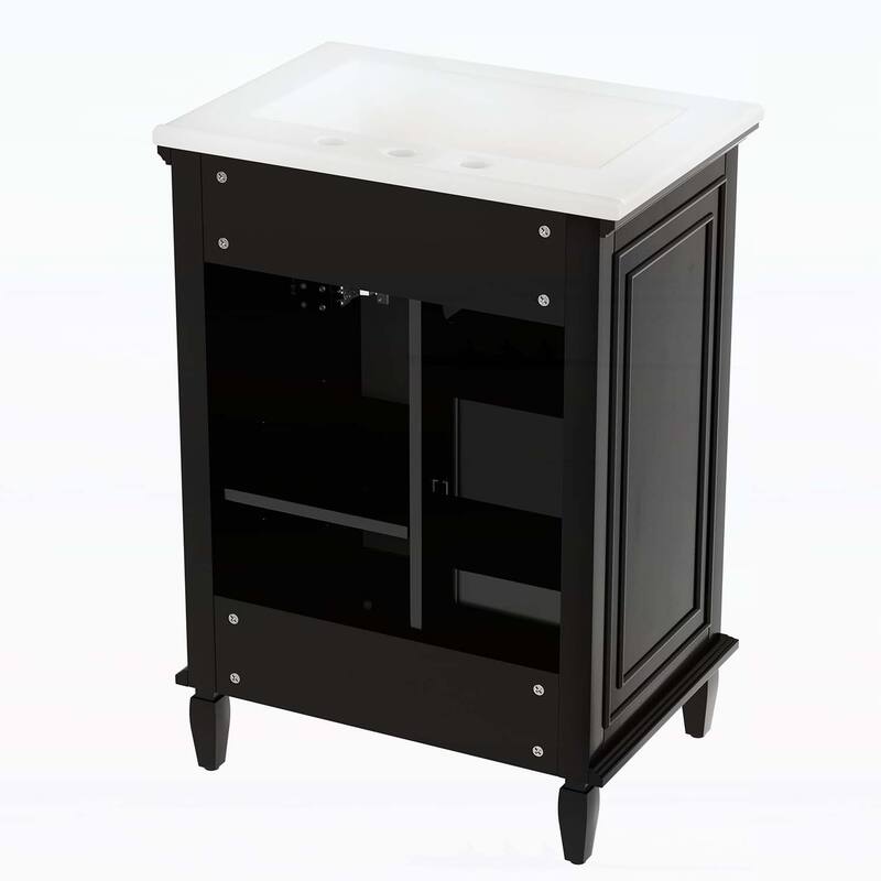 Bathroom Vanity Cabinet with One Flip Drawer and Two Drawers,with Sink