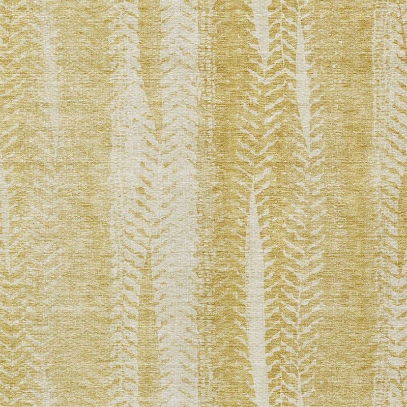 HomeRoots Botanical Leaves Transitional Rectangle Outdoor Rug