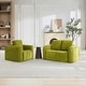 preview thumbnail 2 of 40, Oversize Uholstered Corduroy Sofa With Tufted And Wide Sofa Set 1+2 - Green
