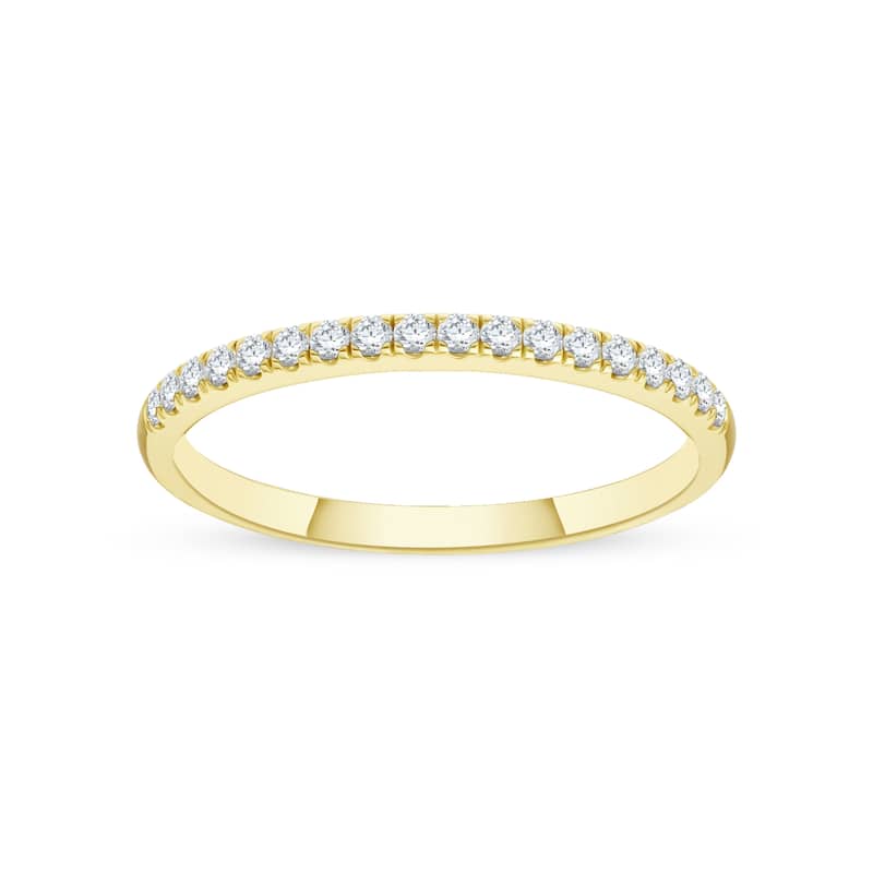 1/5ct TDW Diamond Wedding Band in 14K Gold for Women - 7.5 - Yellow