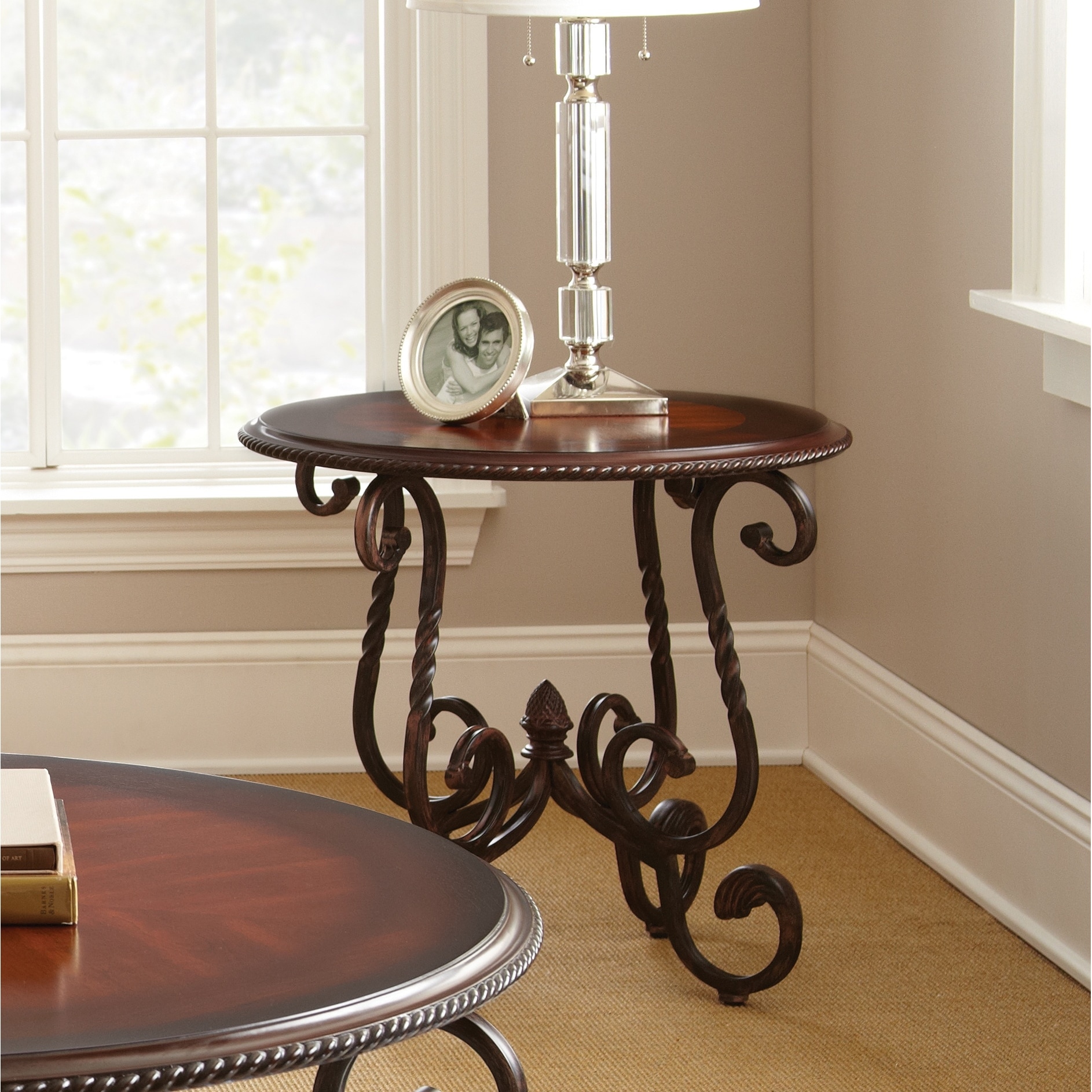 Dark cherry online end tables