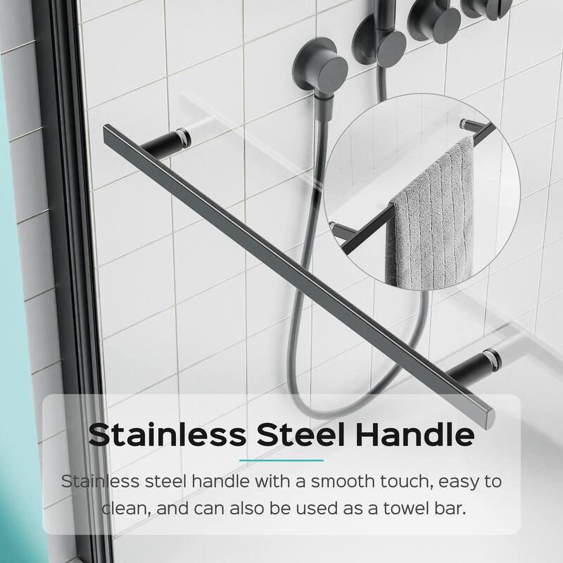 Topcraft 31“ W * 55” H Tempered Glass Frameless Shower Door