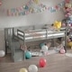 preview thumbnail 1 of 15, Twin Size Loft bed With Staircase And Storage Or Entertainment for home Grey