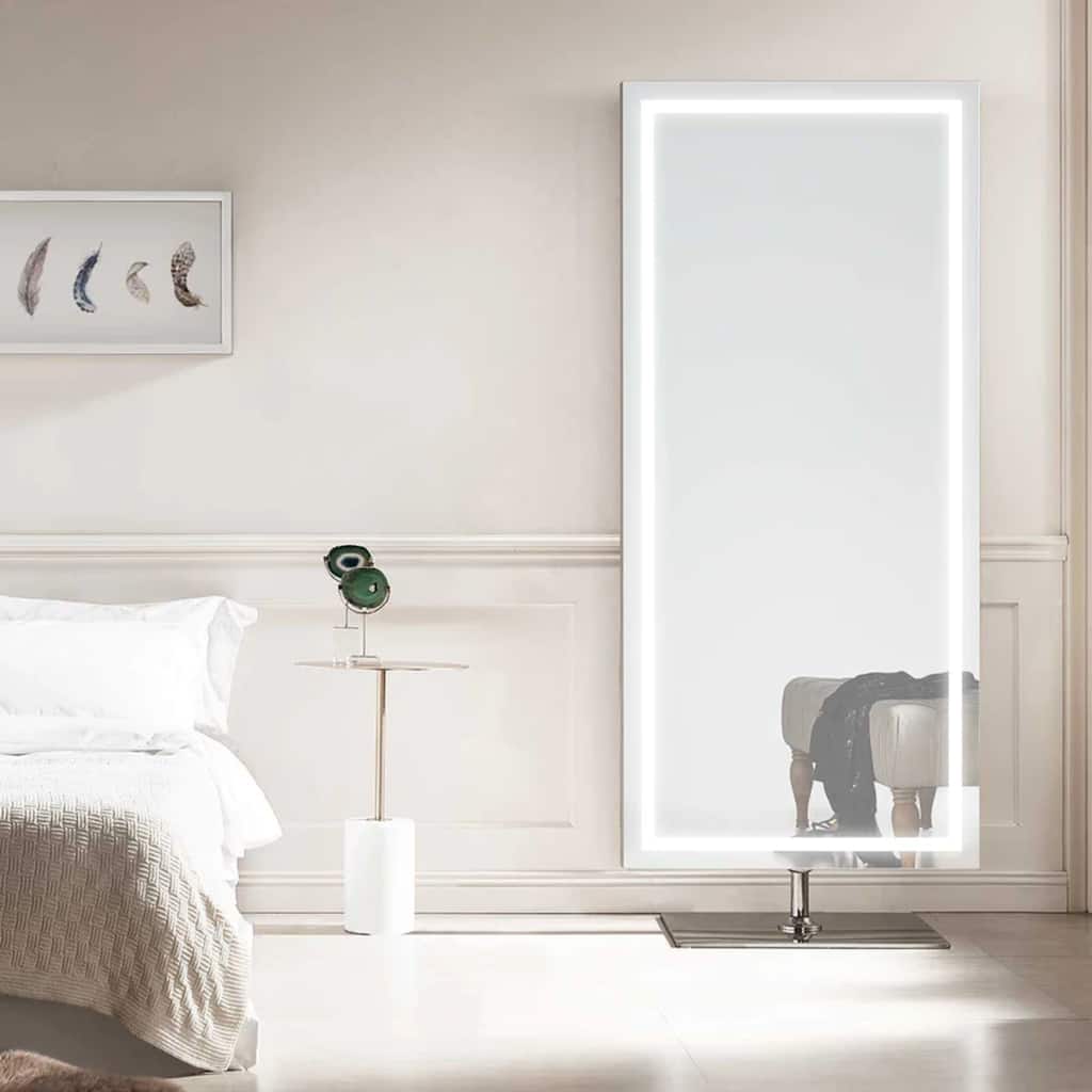 Modern Mirrors Nova Lighted Standing Full-Length Vanity Mirror - 70*32