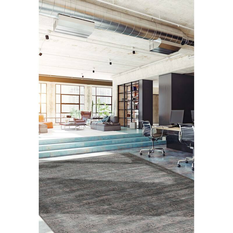 ECARPETGALLERY Hand-knotted Legacy Teal Silk, Wool Rug - 9'6 x 13'3