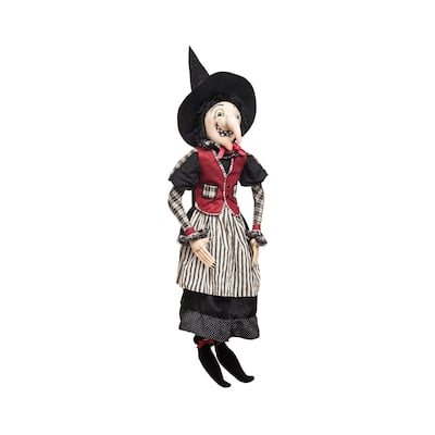 Imogene Witch Joe Spencer Gathered Traditions Art Doll - Black - 10" x 9" x 48"