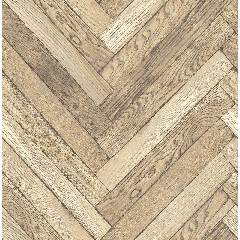 Wood Paneling Simons Mammoth Off-White Diagonal Wood 33' L X 20.5" W Wallpaper Roll - Wheat