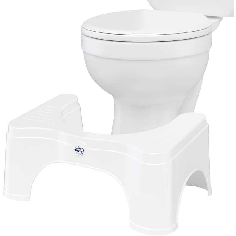 Squatty Potty Original Toilet Stool 2.0 Base 7 Inch, White, 1 Count - White