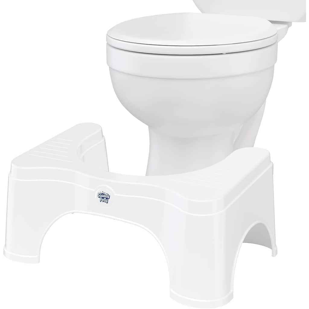 Squatty Potty Original Toilet Stool 2.0 Base 7 Inch, White, 1 Count - White